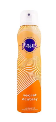 Elaine Deodorant Secret Ecstasy Body Spray For Women